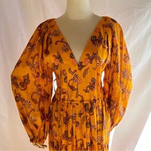 A.L.C. | Sayer Dress | Orange & Floral Print | Size 12 | Retail $495